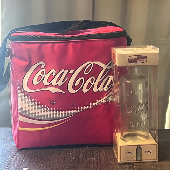 Coca Cola Other - Vintage Coca-Cola Cooler Bag and 1899 Bottle